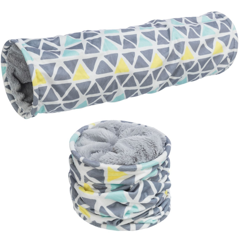 Tunnel en peluche Sunny - Un espace de jeu douillet pour rongeurs