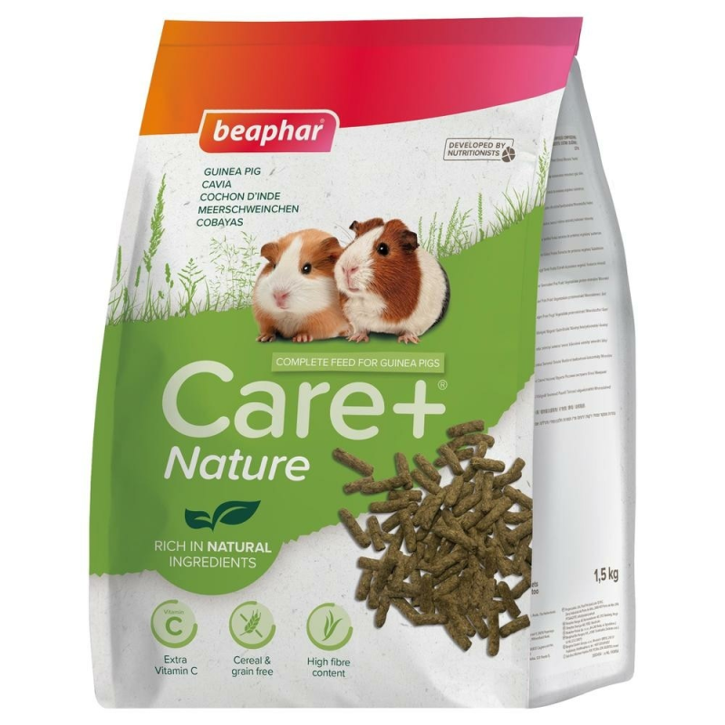 Care+ Nature Alimentation pour cochon d'inde sans céréale 1,5kg - Beaphar