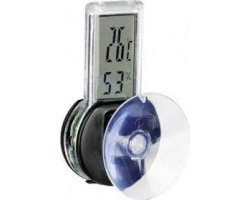 Thermomètre / Hygromètre digital avec ventouse pour terrarium