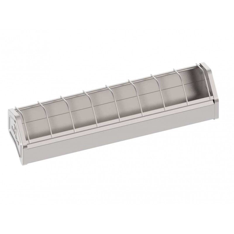 Mangeoire métal galvanisé pour poules et oiseaux