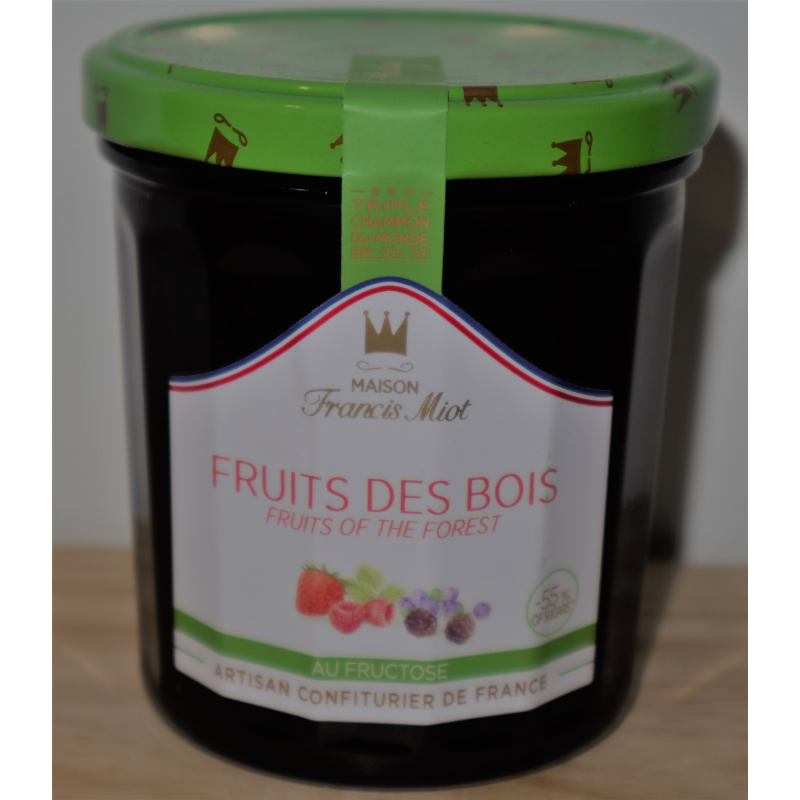 Confiture trois fruits rouges au fructose - Épicerie Fine