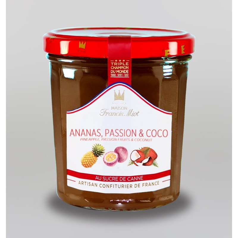 Confiture Ananas, Passion & Coco - Épicerie Fine