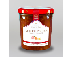 Confiture Trois Fruits d'Or au Sucre de Canne - Épicerie Fine