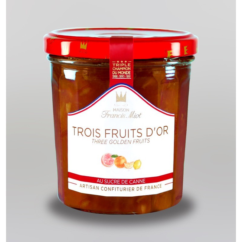 Confiture Trois Fruits d'Or au Sucre de Canne - Épicerie Fine