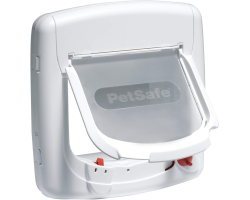 Chatière Magnétique Petsafe Deluxe Staywell pour Chat - Sécurisée et Pratique