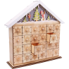 Calendrier de l'avent vide en bois avec éclairage LED