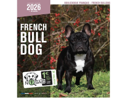 Calendrier chien 2026 - Bouledogue français - Martin