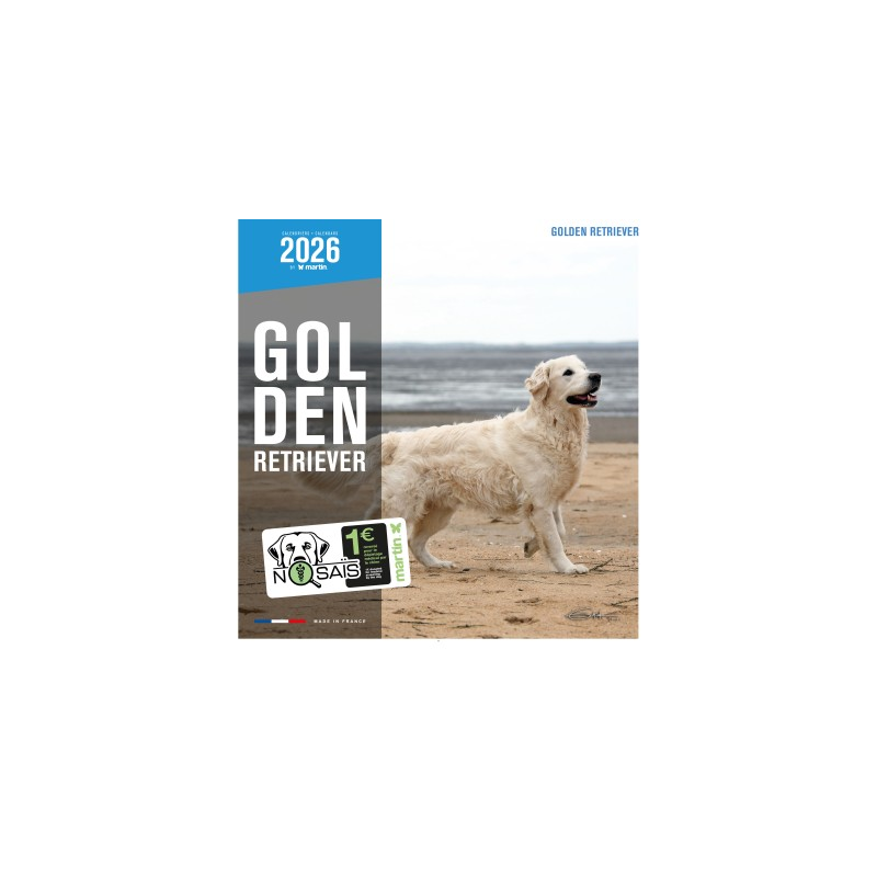 Calendrier Golden Retriever 2026 – Martin | Chiens