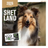 Calendrier chien 2026 - Shetland - Martin | Calendrier mural haut de gamme