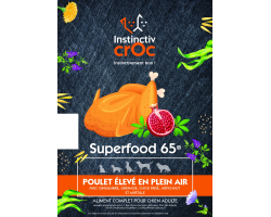 Croquettes Superfood - Poulet élevé en plein air - Instinctiv crOc pour chiens