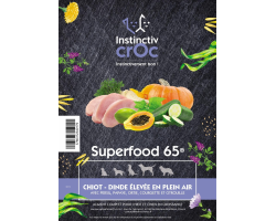 Croquette Dinde Élevée en Plein Air Superfood - Alimentation pour Chiots