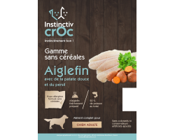 Croquettes sans céréales à l'aiglefin - Instinctiv CROC pour chien
