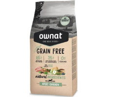 Croquettes Ownat Just Grain Free Adult au Poulet 14kg - Chiens