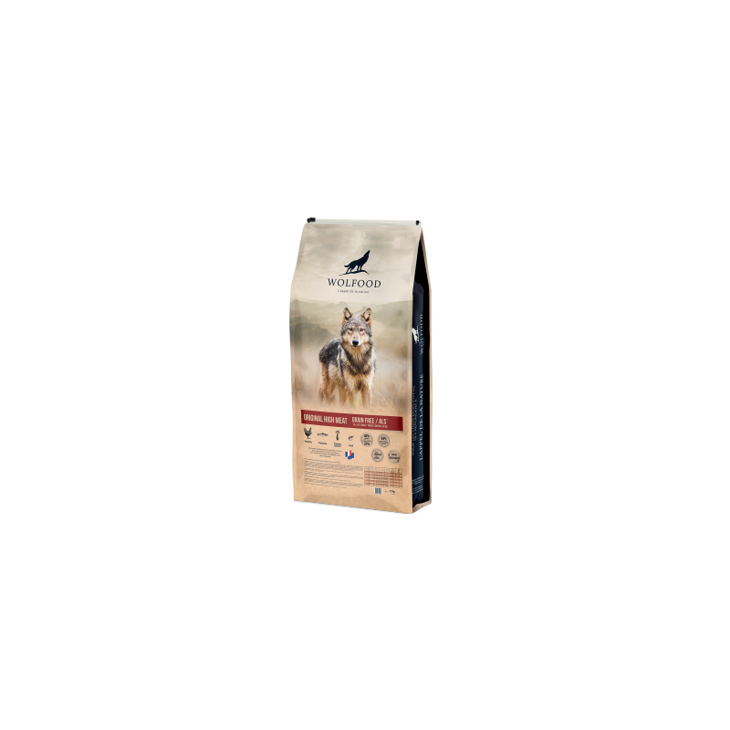 Wolfood original high meat - Alimentation premium pour chien | 12kg