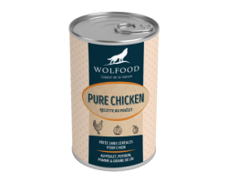 Boîte pâtée sans céréales CHICKEN WOLFOOD - Nourriture humide pour chien