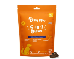 Friandises fonctionnelles Zesty Paws 5-en-1 Chews pour chiens