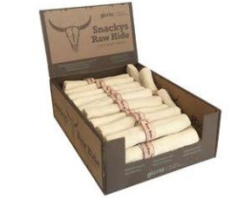 Rouleau à mâcher en peau de vache pour chiens | Hygiène dentaire et plaisir de mastication