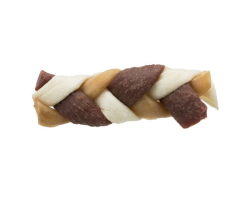 Braids au bœuf en forme de grosse tresse - Denta Fun pour chiens