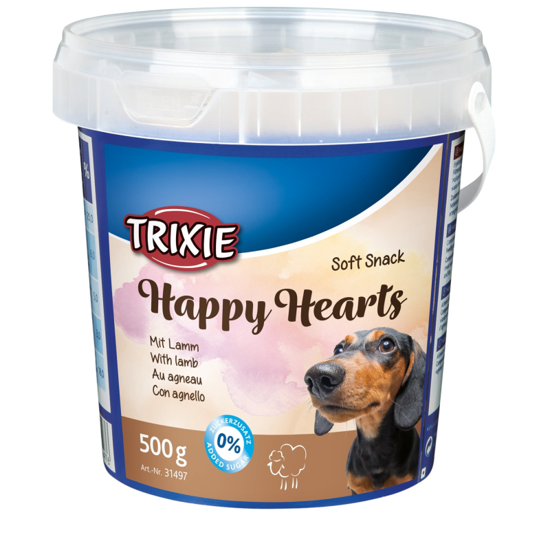 Snack Soft chien Happy Hearts Trixie - Friandises moelleuses pour chiens