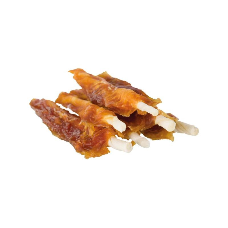 Friandise chiens - Drapeau poulet sur rouleau peau de boeuf | PREMIO