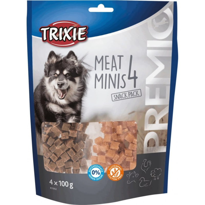 Trixie Premio 4 Meat Minis - Friandises naturelles pour chiens