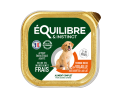 Pâtées riches en volaille & aux carottes CHIOT - Nourriture pour chiots