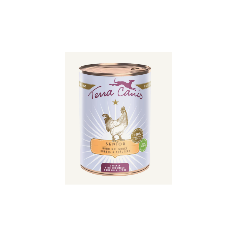 Terra Canis SENIOR poulet avec concombre et potiron - alimentation pour chiens âgés