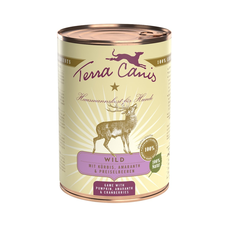 Terra Canis classic gibier - Nourriture humide premium pour chien