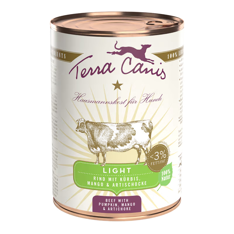 Terra Canis Light Bœuf - Nourriture humide haut de gamme pour chiens