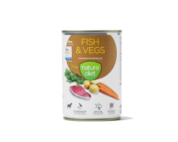 Natura Diet Pâtée fish & vegs 400 g pour chiens | Alimentation de qualité