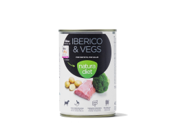 Natura Diet Pâtée iberico & vegs 400gr pour chiens : qualité premium