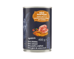 Pâtée Rustique Chiens Sanglier et Patate Douce - Alimentation Naturelle