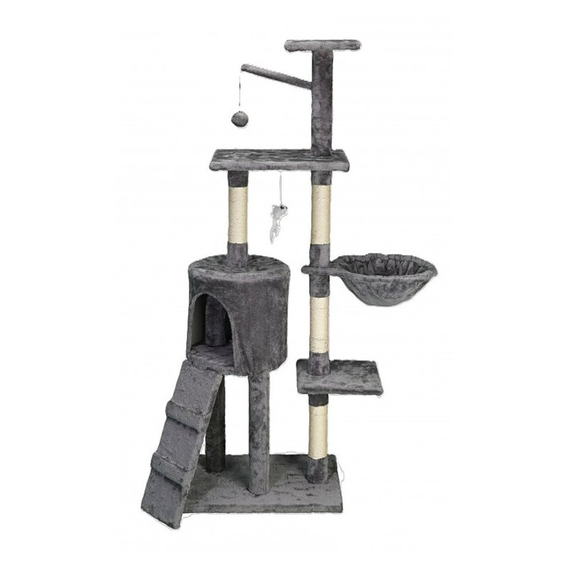 Arbre à chat grande taille - 49x35x138 cm - Confort et style pour votre félin