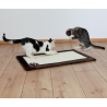 Tapis griffoir avec jouet pour chat en sisal et peluche