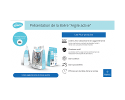 Litière Minérale Argile Active Perlinette - 5 Litres - Chats