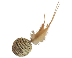 Jouet boule plume pour chat - Divertissement haut de gamme