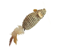 Jouet souris plume pour chat - Jouet interactif haut de gamme