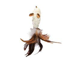 KONG Refillables Feather Mouse - Jouet en peluche pour chat avec herbe à chat