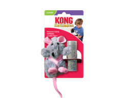 Jouet KONG Refillables rat pour chats - Haute qualité et recharge d'herbe à chat