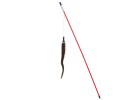 Jouet canne à pêche mini serpent pour chats - Stimulez l'instinct de chasse