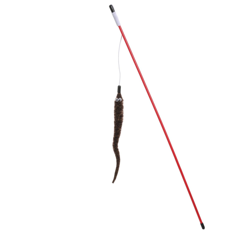 Jouet canne à pêche mini serpent pour chats - Stimulez l'instinct de chasse