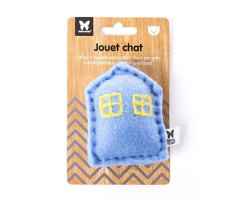 Jouet Maison bleue pour Chats - Collection Feutrine