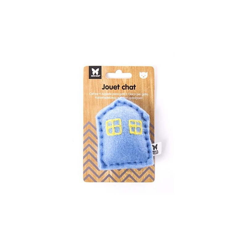 Jouet Maison bleue pour Chats - Collection Feutrine