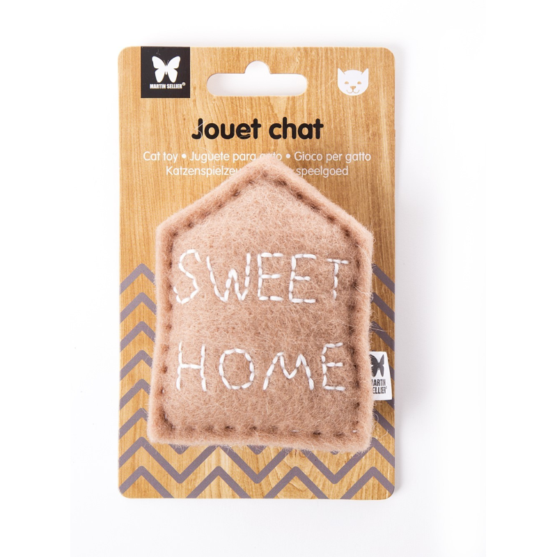 Jouet Maison marron clair pour Chats - Collection Feutrine