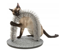 Arc de massage et de soin du pelage pour chat - Bien-être et jeu