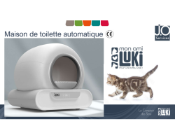 Maison de toilettes automatique 65L connectée - Idéale pour Chats