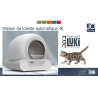 Maison de toilettes automatique 65L connectée - Idéale pour Chats