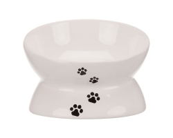 Gamelle en céramique surélevée et inclinée pour chats | Confort et design