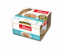 Filet de thon avec crevettes en gelée (85g) - Les Filous pour chats