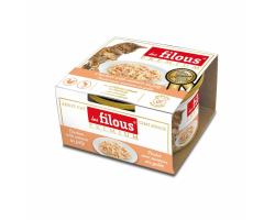 Filet de poulet avec saumon en gelée pour chats - Les Filous